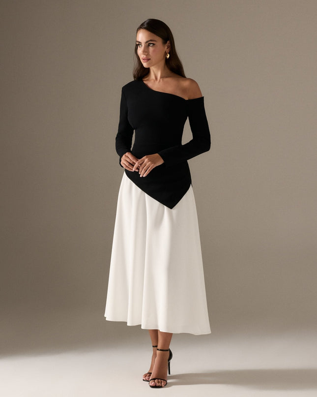Noreen | A-Line Long Sleeve Wedding Guest Dress