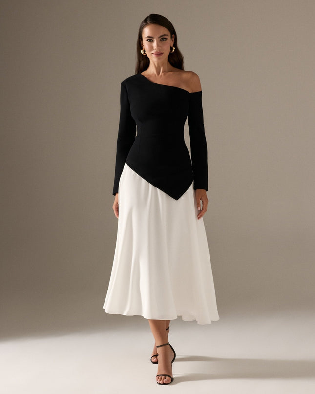Noreen | A-Line Long Sleeve Wedding Guest Dress
