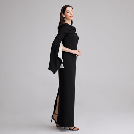 Nova | Draped Off-Shoulder Wedding Guest Maxi Dress