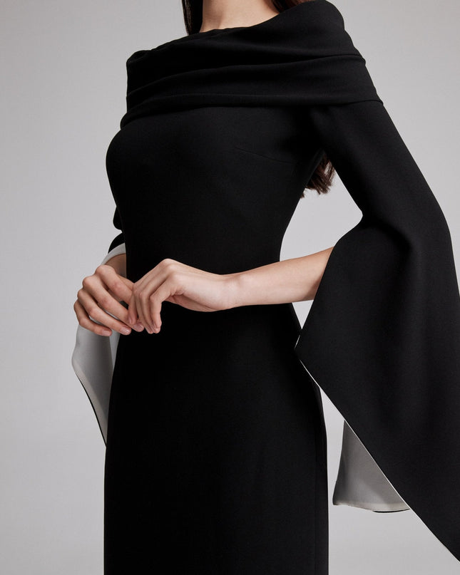 Nova | Draped Off-Shoulder Wedding Guest Maxi Dress