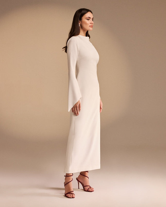 Paige | Flared Sleeve Longline Maxi Dress