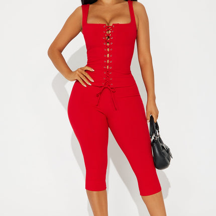 Phoebe | Concert Outfit Corset Capri Legging Set