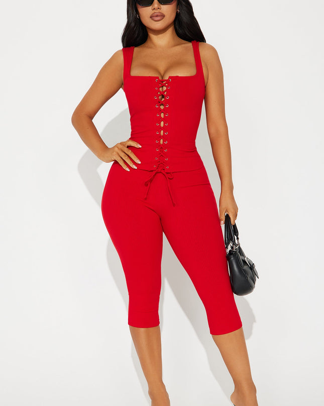 Phoebe | Concert Outfit Corset Capri Legging Set
