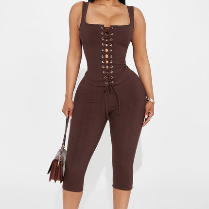 Phoebe | Concert Outfit Corset Capri Legging Set