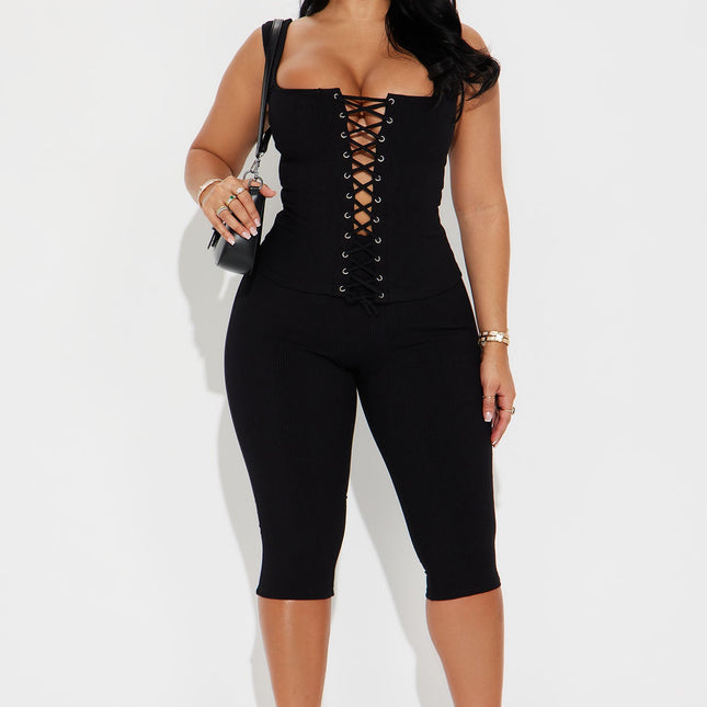 Phoebe | Concert Outfit Corset Capri Legging Set