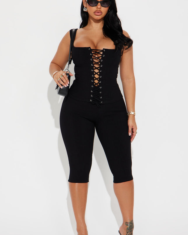 Phoebe | Concert Outfit Corset Capri Legging Set