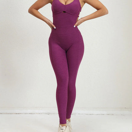 Peak | Women's Seamless Jumpsuit – Trendy & Comfortable Activewear - Purple