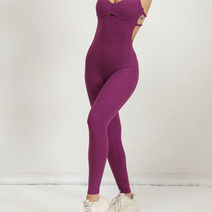 Peak | Women's Seamless Jumpsuit – Trendy & Comfortable Activewear - Purple