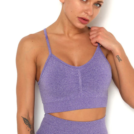 Apex | Seamless Sports Bra – Elevate Your Activewear - Medium Purple