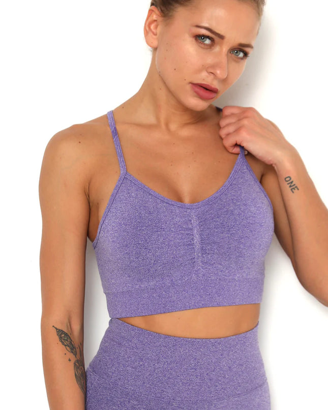 Apex | Seamless Sports Bra – Elevate Your Activewear - Medium Purple