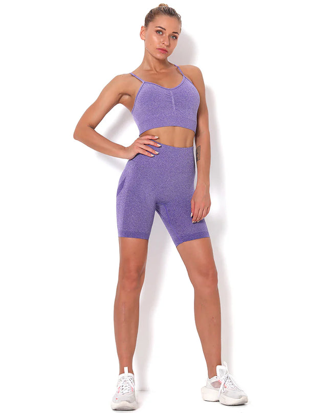 Apex | Seamless Shorts for Women – Energise Your Movement - Medium Purple