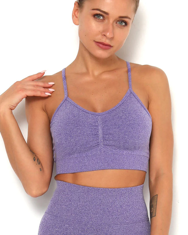 Apex | Seamless Sports Bra – Elevate Your Activewear - Medium Purple