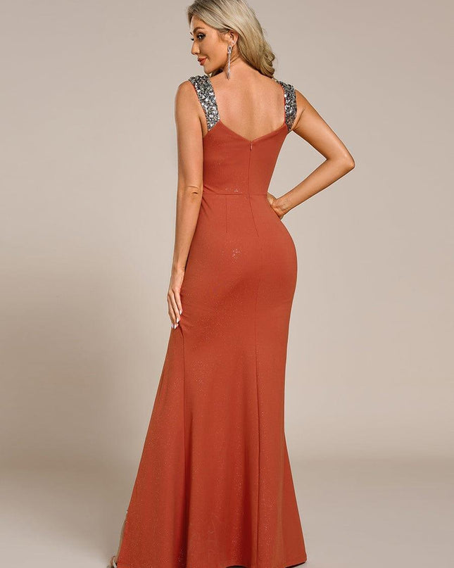 Rebecca | Bodycon V-Neck Sleeveless Evening Dress