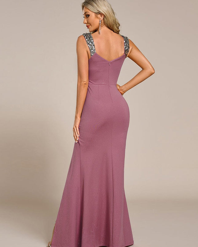 Rebecca | Bodycon V-Neck Sleeveless Evening Dress
