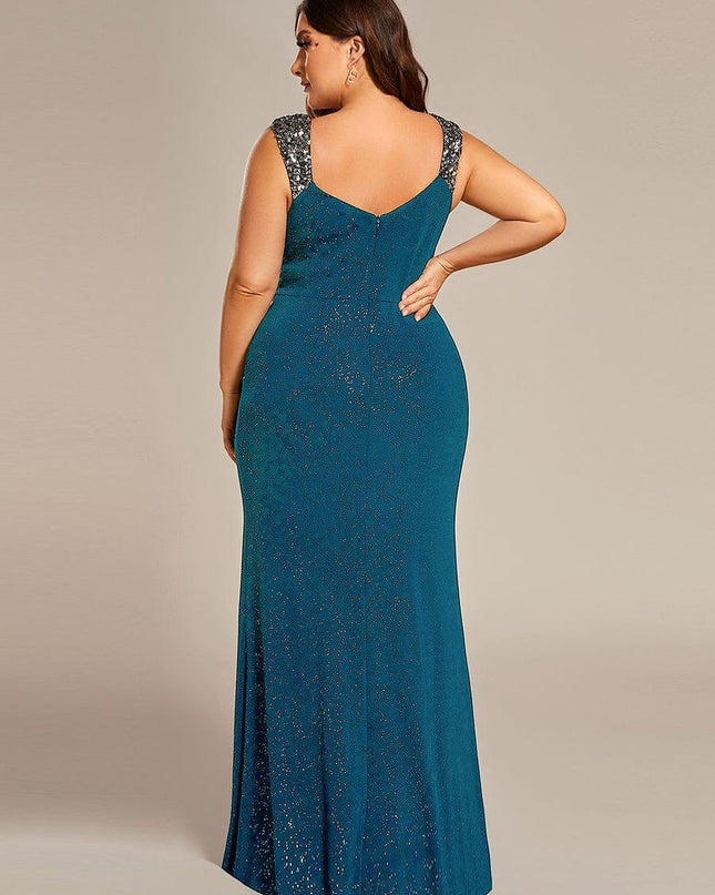 Rebecca | Bodycon V-Neck Sleeveless Evening Dress