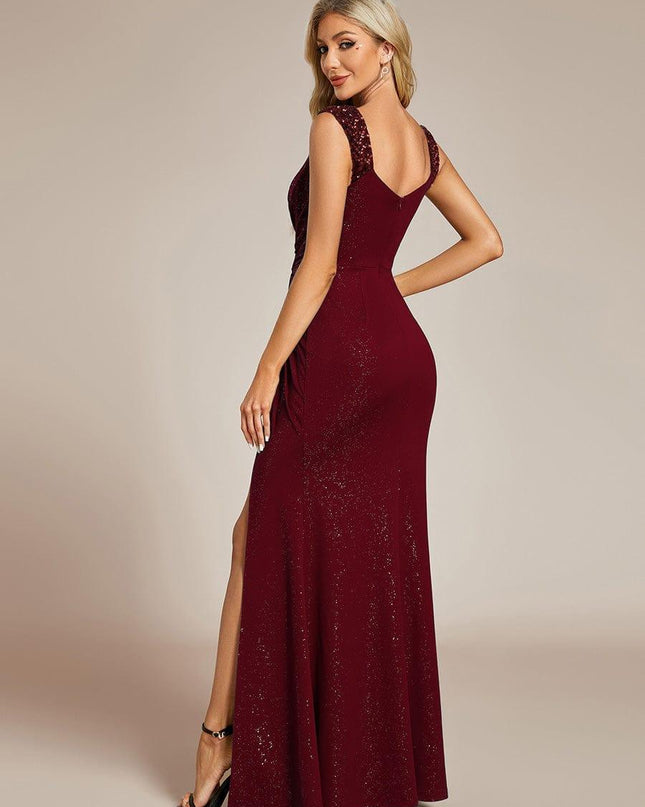 Rebecca | Bodycon V-Neck Sleeveless Evening Dress