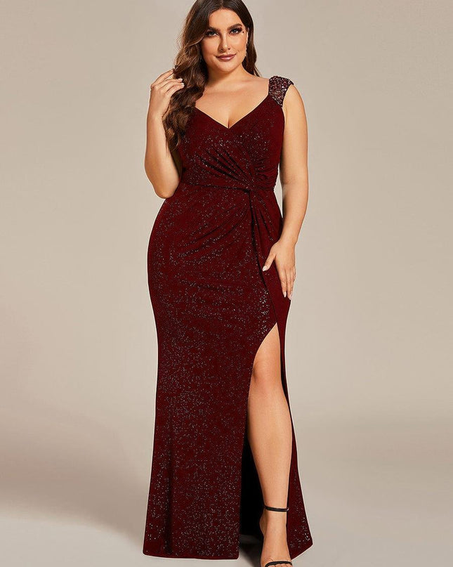 Rebecca | Bodycon V-Neck Sleeveless Evening Dress