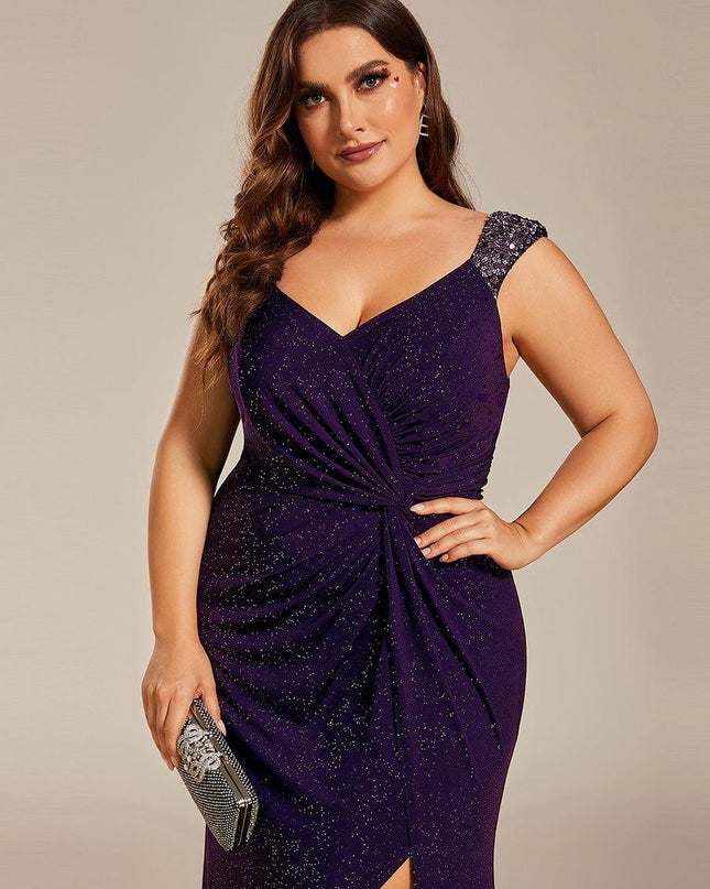 Rebecca | Bodycon V-Neck Sleeveless Evening Dress