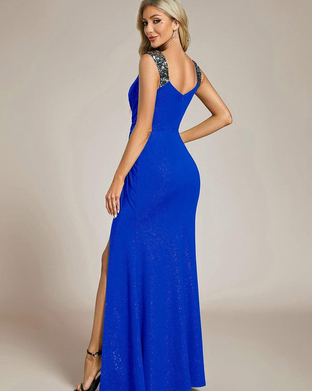 Rebecca | Bodycon V-Neck Sleeveless Evening Dress