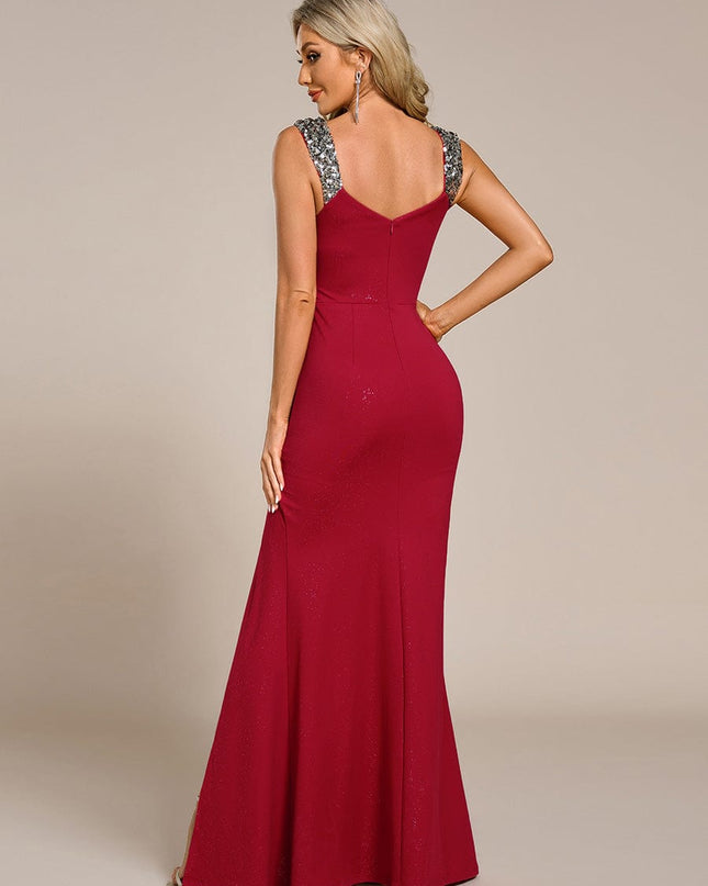 Rebecca | Bodycon V-Neck Sleeveless Evening Dress