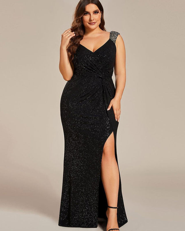 Rebecca | Bodycon V-Neck Sleeveless Evening Dress