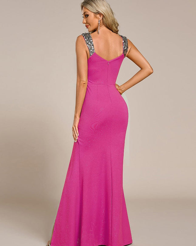 Rebecca | Bodycon V-Neck Sleeveless Evening Dress
