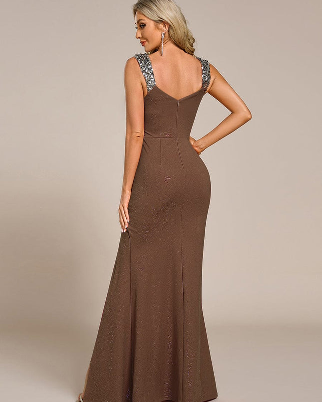 Rebecca | Bodycon V-Neck Sleeveless Evening Dress