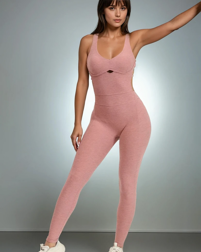 Peak | Women's Seamless Jumpsuit – Trendy & Comfortable Activewear - Rustic Rose