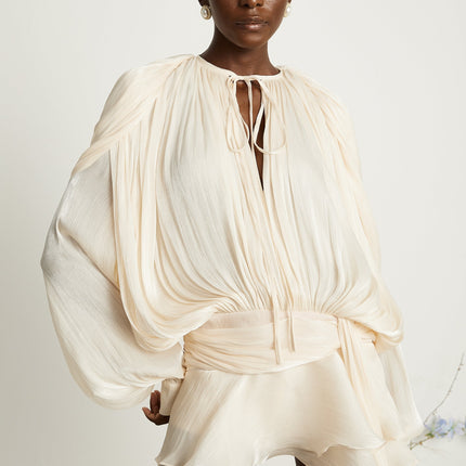 Rylan | Pleated Ruffled Mini Dress Concert Outfit