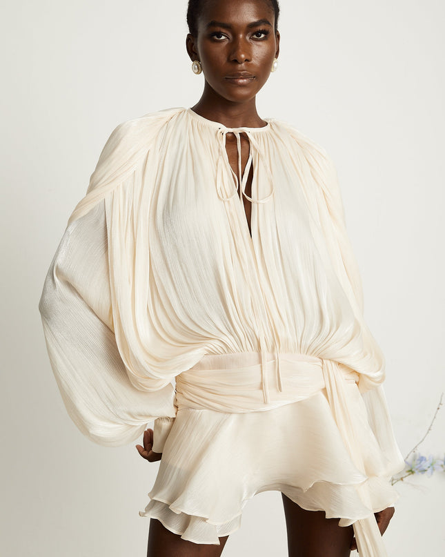 Rylan | Pleated Ruffled Mini Dress Concert Outfit