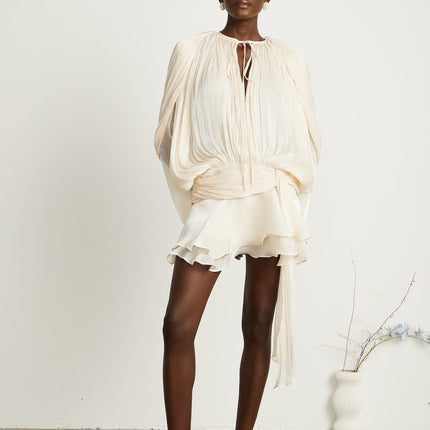 Rylan | Pleated Ruffled Mini Dress Concert Outfit