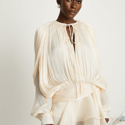 Rylan | Pleated Ruffled Mini Dress Concert Outfit