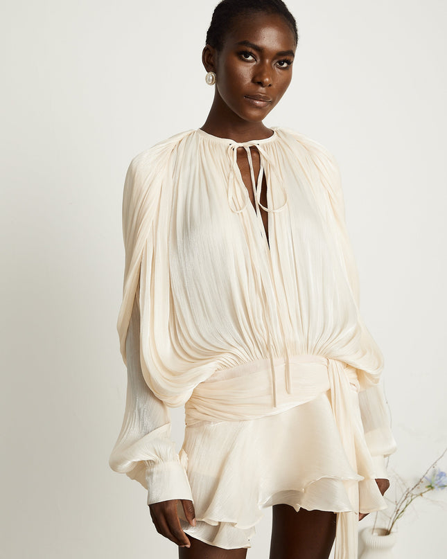 Rylan | Pleated Ruffled Mini Dress Concert Outfit