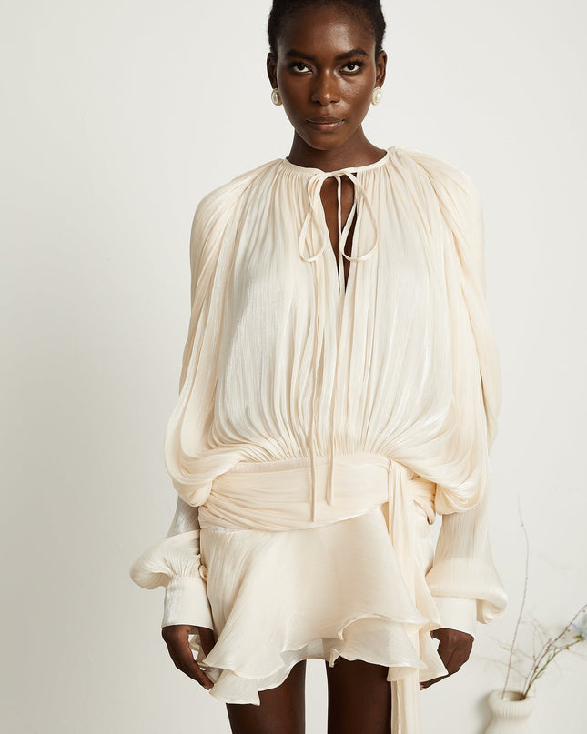 Rylan | Pleated Ruffled Mini Dress Concert Outfit