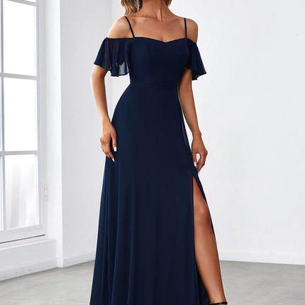 Saoirse | Cold-Shoulder Floor-Length Bridesmaid Dress