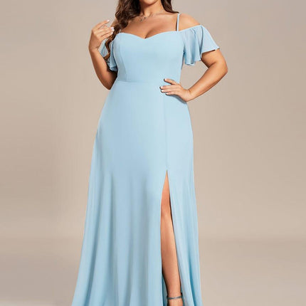 Saoirse | Cold-Shoulder Floor-Length Bridesmaid Dress