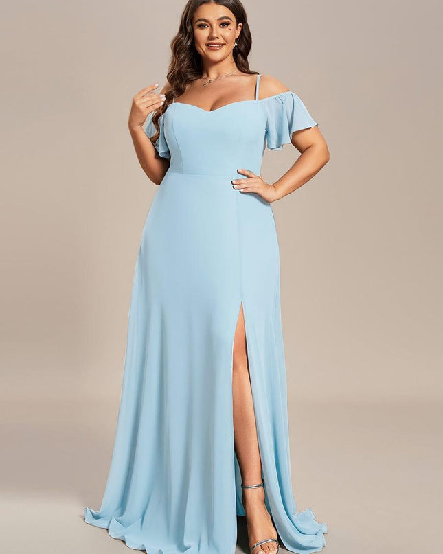 Saoirse | Cold-Shoulder Floor-Length Bridesmaid Dress