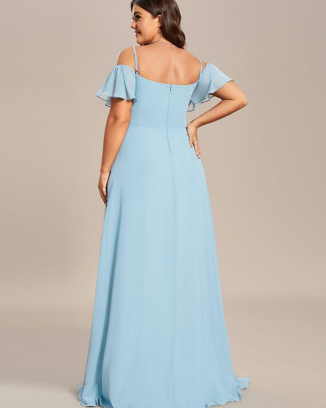 Saoirse | Cold-Shoulder Floor-Length Bridesmaid Dress