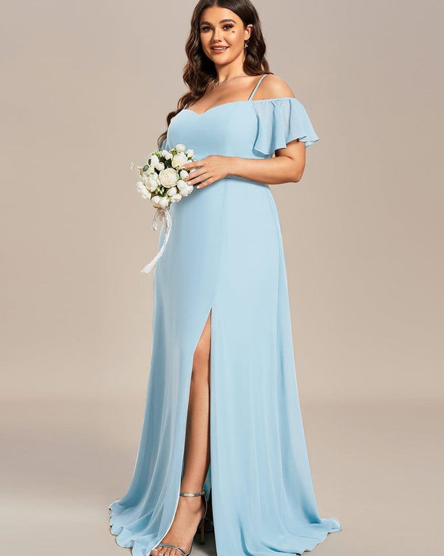 Saoirse | Cold-Shoulder Floor-Length Bridesmaid Dress