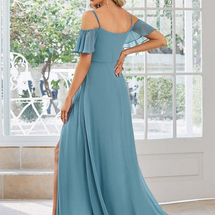 Saoirse | Cold-Shoulder Floor-Length Bridesmaid Dress
