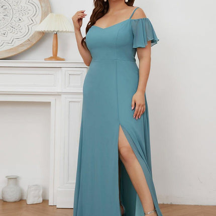 Saoirse | Cold-Shoulder Floor-Length Bridesmaid Dress