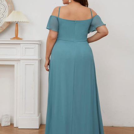 Saoirse | Cold-Shoulder Floor-Length Bridesmaid Dress