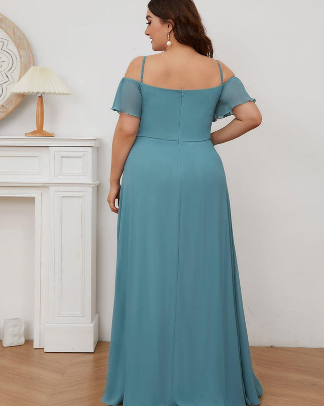 Saoirse | Cold-Shoulder Floor-Length Bridesmaid Dress