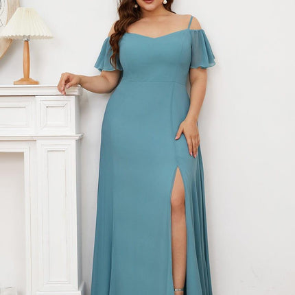 Saoirse | Cold-Shoulder Floor-Length Bridesmaid Dress