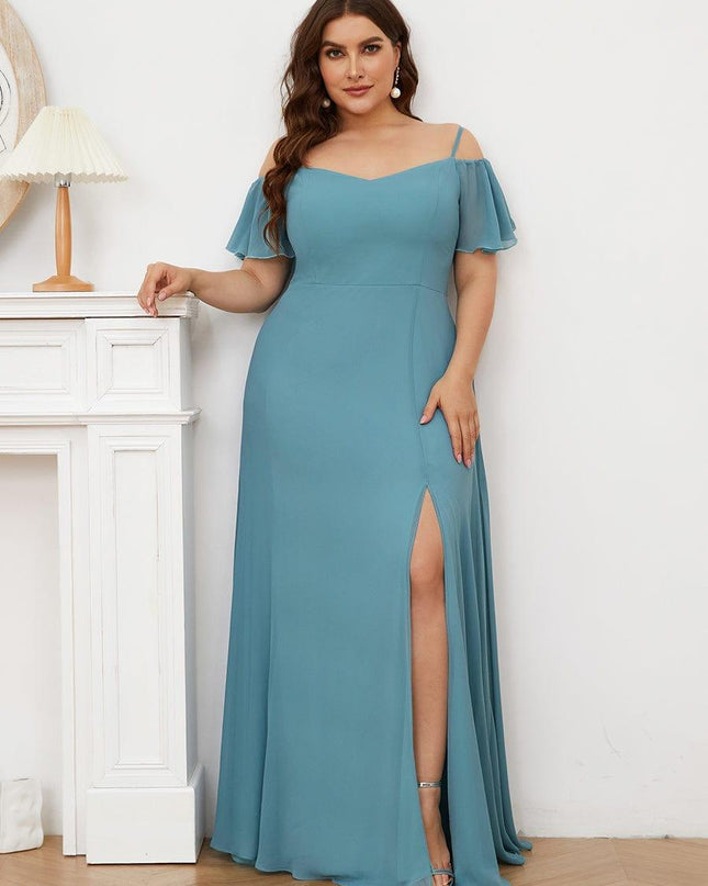 Saoirse | Cold-Shoulder Floor-Length Bridesmaid Dress