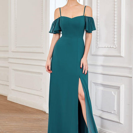 Saoirse | Cold-Shoulder Floor-Length Bridesmaid Dress