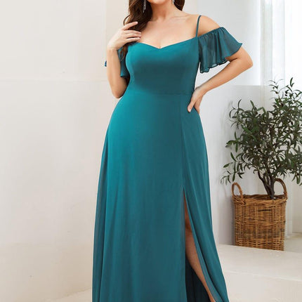 Saoirse | Cold-Shoulder Floor-Length Bridesmaid Dress