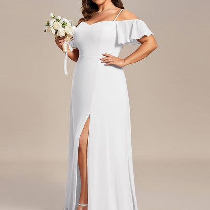 Saoirse | Cold-Shoulder Floor-Length Bridesmaid Dress