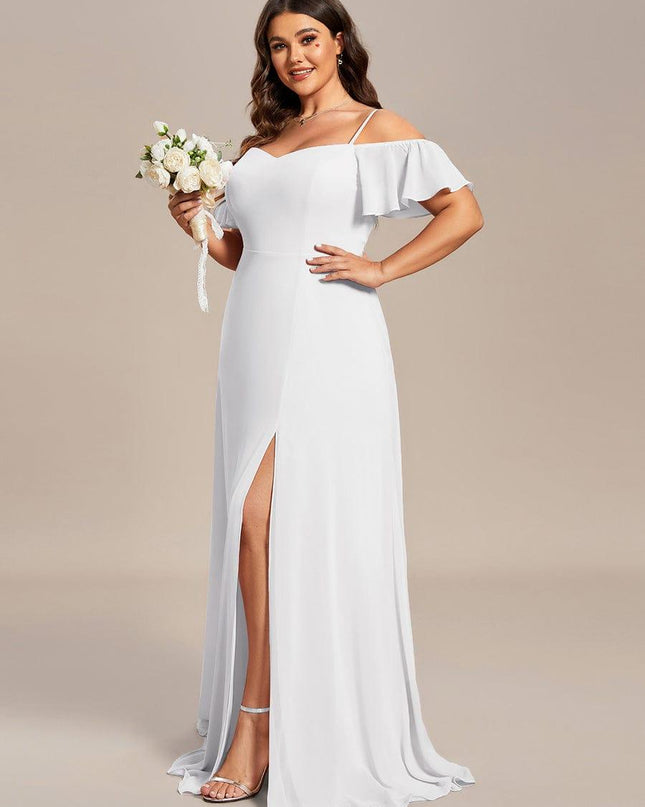 Saoirse | Cold-Shoulder Floor-Length Bridesmaid Dress
