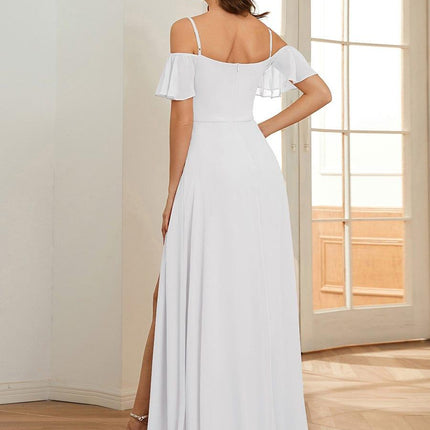 Saoirse | Cold-Shoulder Floor-Length Bridesmaid Dress